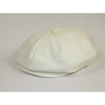 Mens Fashion Classic Flannel Wool Apple Cap Hat by Bruno Capelo ME910 Ivory image 5