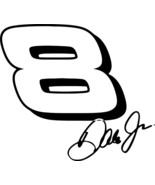 Dale Earnhardt Jr 8 Vinyl Decal Stickers; Trucks, Nascar, Stock car, SUV... - $3.95+