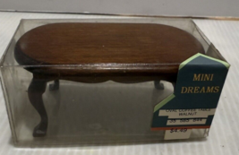 Dollhouse Mini Dreams Oval Coffee Table Walnut - €7,27 EUR