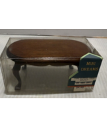 Dollhouse Mini Dreams Oval Coffee Table Walnut - $156.48 MXN