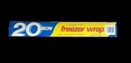 NOS Vintage 20 BELOW Freezer Wrap Polyethylene Coated Movie Commercial P... - $16.58