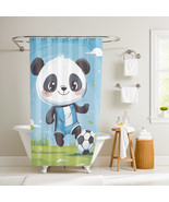 Percy the Powerhouse Panda Shower Curtain by Dancing Littles Jungle - $80.99
