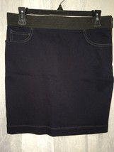 Armani Exchange Women&#39;s Skirt Blue Stretch Straight Skirt SIze 8 - £19.78 GBP