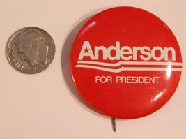 Vintage John Anderson  Presidential Campaign Pinback Button J3 - $5.93