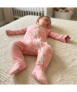 Kickee Pants Bamboo Pink Floral One Piece Sleeper Size 3-6 Months - $14.85