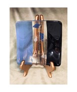 Vintage LG Signed Fused Glass Curved Table Decor Plate - $58.41