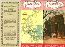 Jamestown &amp; Jamestown Festival Park &amp; Plantation Brochures Map 1960 - £27.63 GBP