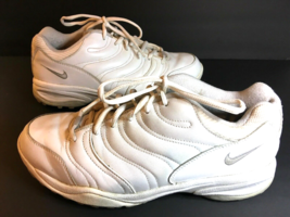 Nike Air Golf Shoe Womens Size 10 White Gray Sneaker Swoosh Leather Y2K Vintage - £22.48 GBP