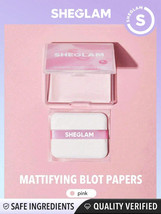 Sheglam50Pcs Mattifying Oil Control Makeup Face Blotting Papers With Puf... - £5.68 GBP