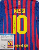 Messi Barcelona jersey 2011-2012 Signed/Signature with COA //FREE USA SH... - $141.00