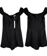 She and Sky Romper Black Small Off Shoulder New - £22.80 GBP