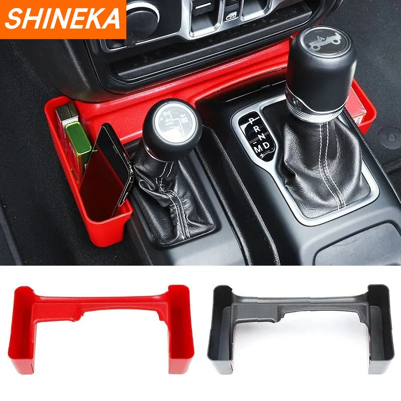 SHINEKA Stowing Tidying For Jeep Gladiator JT Car Gear Shift Side Storage Box - £26.21 GBP+