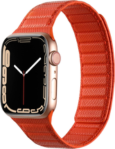 Apple Watch Band 100% Leather Magnet Magnetic Link Iwatch  Ultra 9 SE 8 ... - $19.99+