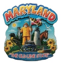 Maryland the Old Line State Artwood Montage Fridge Magnet - £5.28 GBP