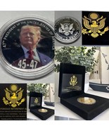 U.S 47th President Coin Donald Trump 45-47 In Gold With Retirement Award - $45.83 CAD