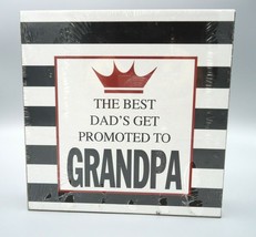The Best Dads Get Promoted to Grandpa Decorative Wooden Box Plaque Black... - $14.01