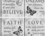 Butterfly Canvas Art Wall Decor: Inspirational Quotes Love Dream Believe... - £43.37 GBP