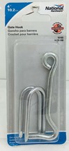 National Hardware 4 Inch Gate Hook~Zinc Plated~New In Package - £6.53 GBP