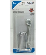 National Hardware 4 Inch Gate Hook~Zinc Plated~New In Package - $8.20