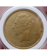 Belgian Congo 1936 Leopold III 5 Francs Nickel Brass Coin - $360.42 MXN