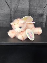 Catapillers AMOURA  Aurora plush cat with jeweled wings 7” pink/white gold halo - $29.99