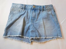 Cherokee Girls Youth L 10/12 Blue Jean Denim Shorts 2.5&quot; inseam Pre-owned-- - £12.12 GBP