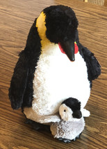 Plush 12” Emperor Penguin And Baby Aurora World 30510. Pre-Owned VGC! - £10.05 GBP