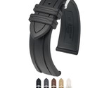 HIRSCH Hevea Natural Rubber Watch Strap - Premium Caoutchouc - Waterproo... - $96.95