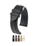 HIRSCH Hevea Natural Rubber Watch Strap - Premium Caoutchouc - Waterproo... - $96.95