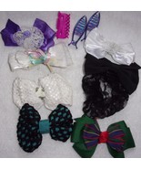 Assorted Girls Bow Barrets &amp; Hair Clips Group of 10 - $4.08 CAD