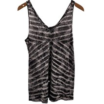 The Kooples Grey Striped Tank Size Small - $16.88