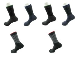 6 Pair Men&#39;s Full Cotton Blend Warm Thermal Socks Insulated Outdoor Spor... - £10.97 GBP