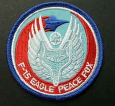 Eagle F-15 Peace Fox Usa Us Flag Embroidered Patch 3.2 Inches - £4.27 GBP