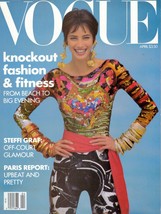 1990 Vogue April Birthday Gift Julia Roberts Steffi Graf Maggie Smith Fashion - $104.22