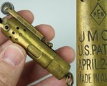 Circa 1912 JMCO WWI Brass &quot;Trench&quot; Lighter AUSTRIA brass pat. 89538 - $179.99