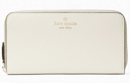 Kate Spade Brynn Large Continental Wallet Ivory ZipAround K4697 White NWT FS - £69.89 GBP