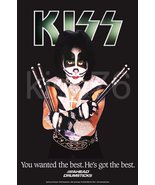 KISS Peter Criss &quot;AHEAD DRUMSTICKS&quot; 20 x 30 Reproduction Promo Poster Black - £35.61 GBP