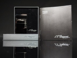 ST Dupont  Black Lacquered Palladium Plated  L2 Lighter # 016296 NIB - $895.00