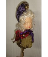 MARK ROBERT CHRISTMAS FAIRY ELF With Burgundy/Purple Hat with Bells Orna... - €24,93 EUR