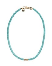 Michael Kors MKJ2734710 Turquoise &amp; Gold Seaside Luxe Necklace BNWT $95 - £31.96 GBP
