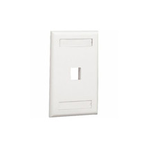 Panduit NK1FWHY NK 1PT SGL GANG FLUSH MOUNT V FACEPLATE - $449.80 MXN