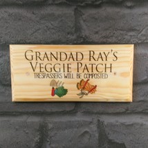 Personalised Veggie Patch Sign, Trespassers Will Be Composted Grandad Al... - £10.55 GBP