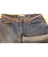 Vintage Tommy Hilfiger Jeans Size 12 Women's spell out red white blue - $41.57