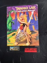 Dragon&#39;s Lair Snes Super Nintendo Manual Only / Back Cover Shows Bad Shape - $4.94