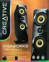 CREATIVE - GigaWorks T40 - 2.0 Speaker System - 32 W RMS - Glossy Black - $149.95
