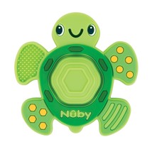 Nuby Teethe Pop Sensory Play Teether Textured Silicone Turtle  3+ Months... - $9.50