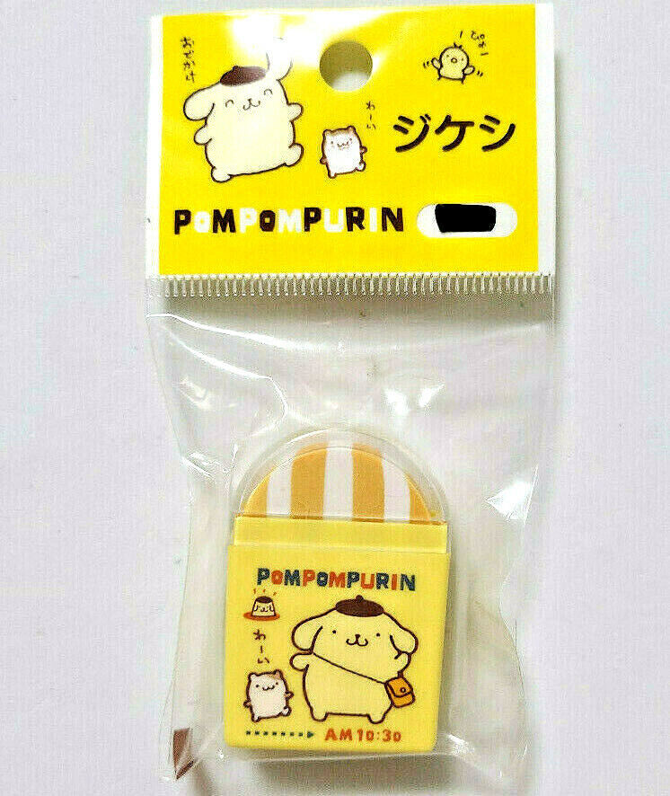 Primary image for POMPOMPURIN Eraser with Case 2000' SANRIO Cute Rare Old