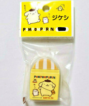 POMPOMPURIN Eraser with Case 2000&#39; SANRIO Cute Rare Old - $20.30