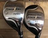 DEMO RH Powerbilt PB100 21°/ 24° Hybrid Golf Clubs Regular Flex Steel 55... - $127.37