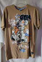 GTL4 Men's T-Shirt Size Large Good Things Last Brown Psycho Bear Money B... - $14.99